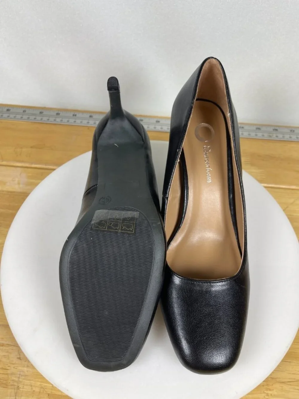 Comfort Foam Monalee Black Pumps Heels Womens Size 6.5 Classic Work